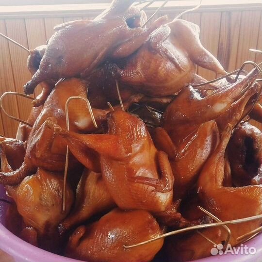 Перепелки копченые