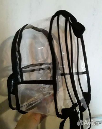 Новый прозрачный рюкзак 25х22х16 см