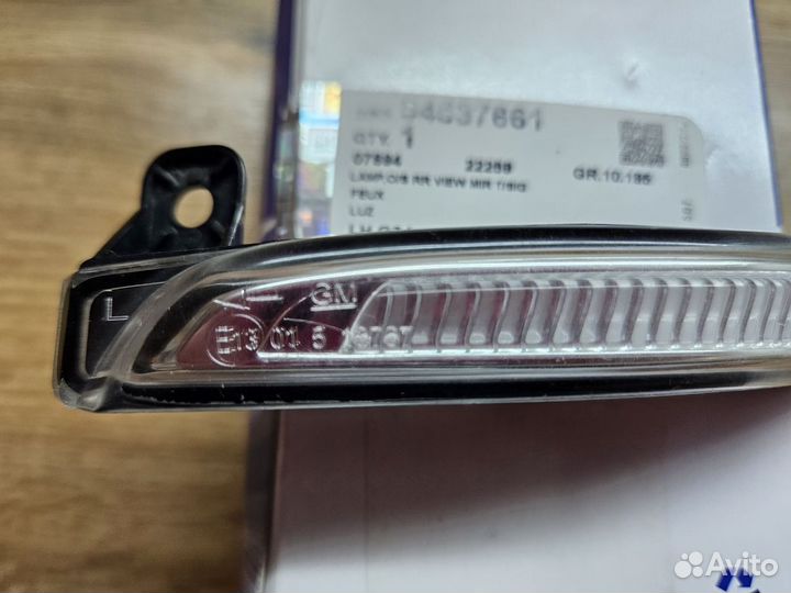 Повторитель поворота chevrolet cruze