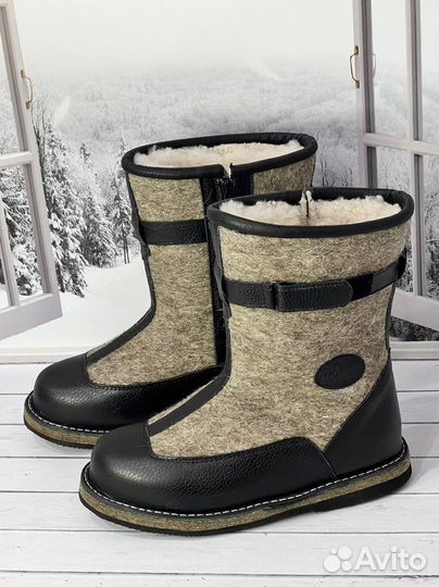 Мужские угги с замком / Зимняя обувь