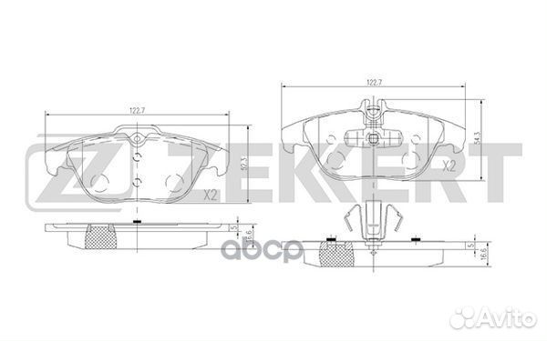 Колодки торм. диск. задн. MB C-Class (204) 07