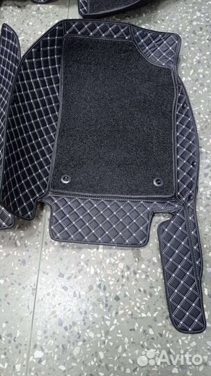 3D Автоковрики из премиум экокожи Фольксваген поло