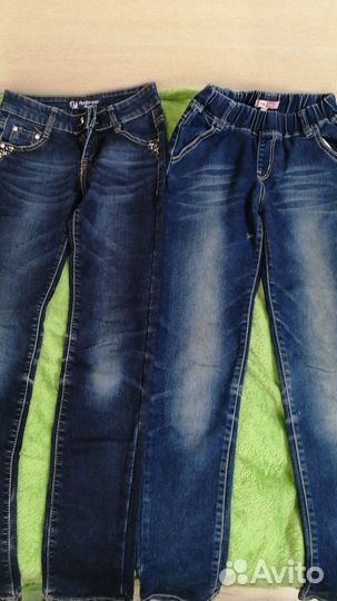 Джинсы на девочку 146-152