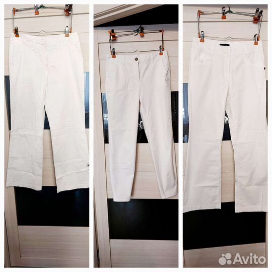 Брюки белые 44-46, h&m, comma