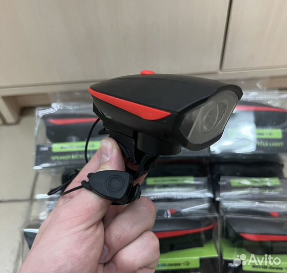 Велосипедный фонарь + звонок