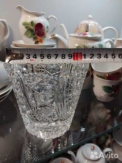 Ваза хрустальная конфетница СССР