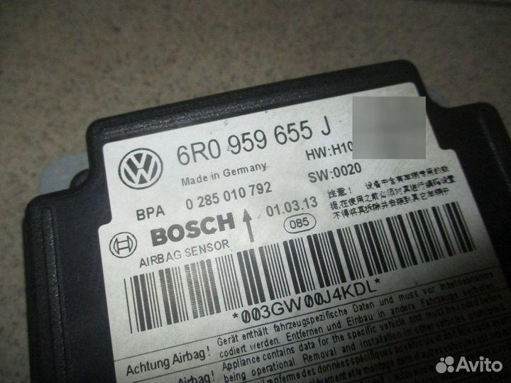 Блок управления AIR BAG VW Polo Sedan 2010-2020