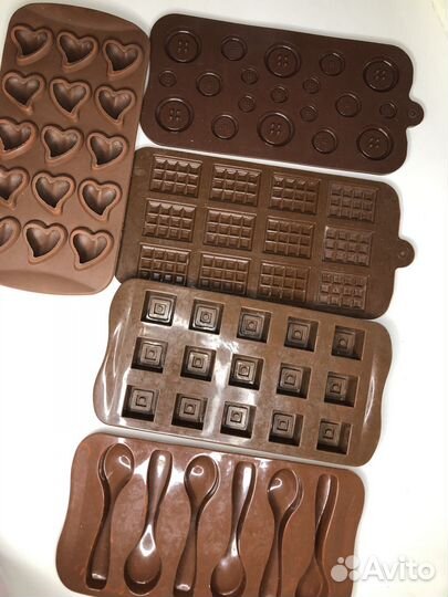 Силиконовые формы, молды для шоколада, мыла