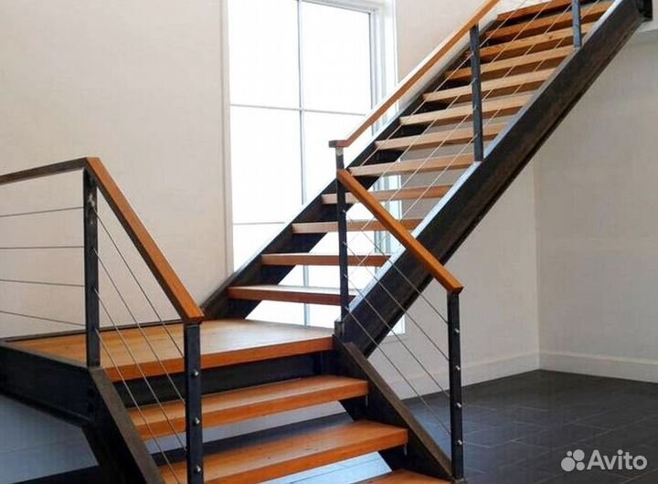 Перила кованные Установка