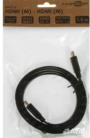 Кабель соединительный FinePower hdmi - hdmi, 1.5 m
