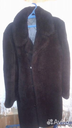 Полушубок мужской цигейковый, очень теплый