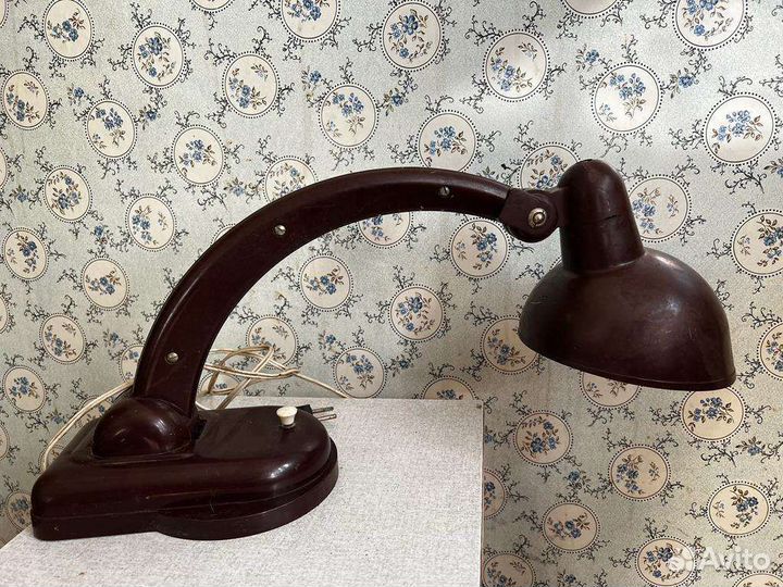 Настольная лампа СССР карболит