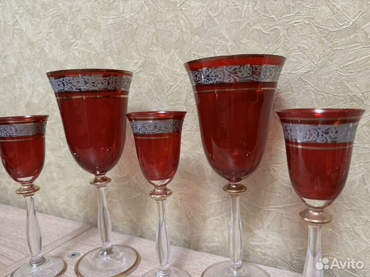 Фужеры богемия