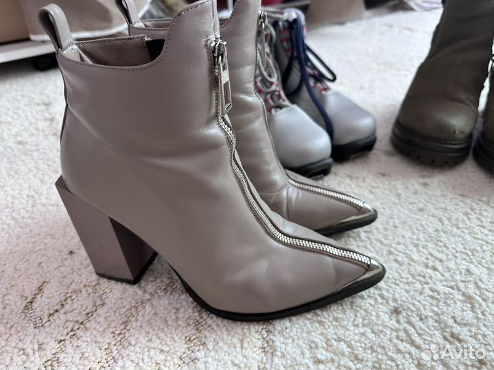 Ботинки жен. осень 2 пары, зимние жен, платье