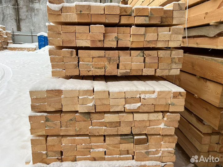 Доска обрезная 40х200х6000мм