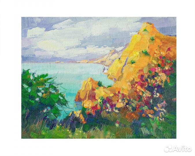 Картина маслом Яркий август