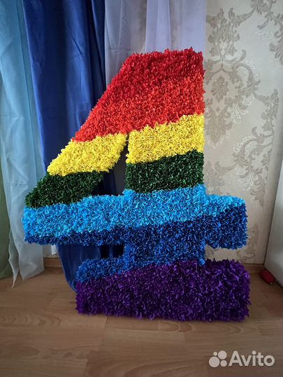 Цифра 4 на день рождения