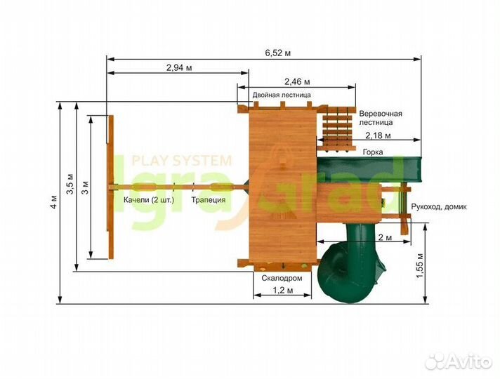 Детская площадка Крепость Фани Deluxe 2