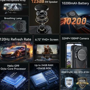 CUBOT KingKong Power 3, 6/256 ГБ, 2 SIM