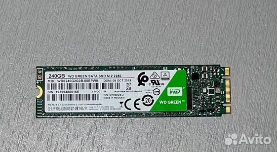 SSD M.2 WD green 240Gb
