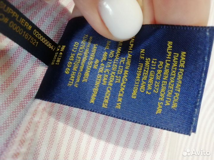 Рубашка женская ralph lauren хлопок р.XS