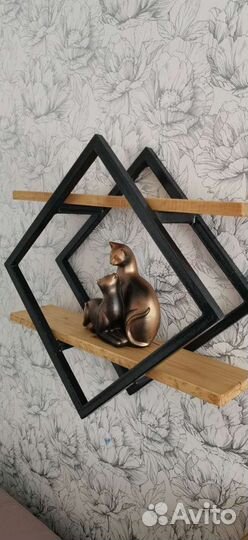 Полка настенная в стиле лофт