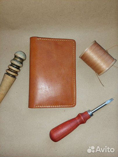 Обложка для паспорта натур. кожа ручная работа