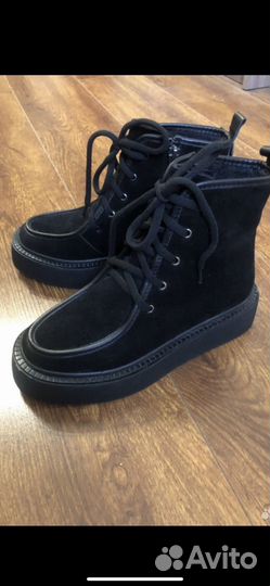 Ботинки женские 37 размер натуральная замша