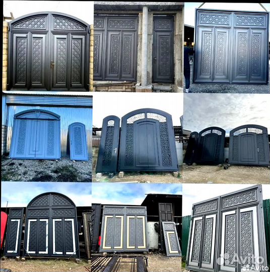 Ворота в Махачкале с ковкой на заказ