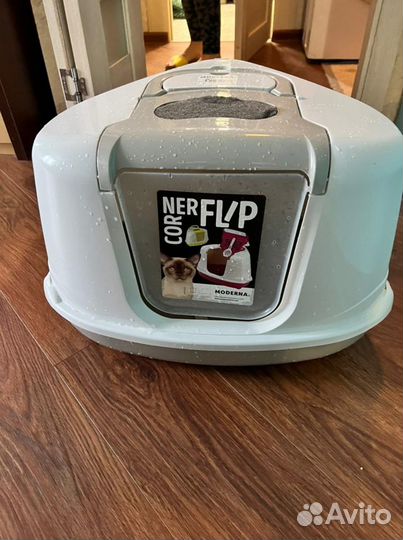 5 / 6 Туалет для кошек Moderna flip corner угловой