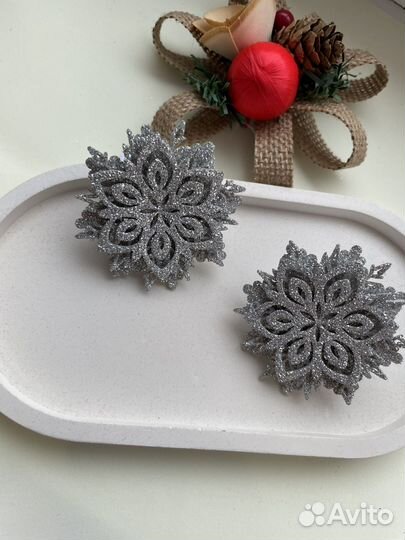 Резиночки снежинки для волос