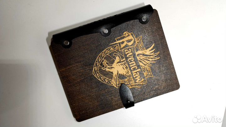 Блокнот с деревянной обложкой