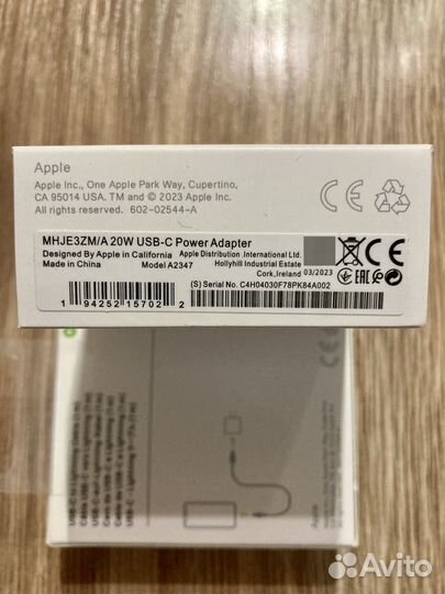 Зарядка на iPhone 20w USB-C