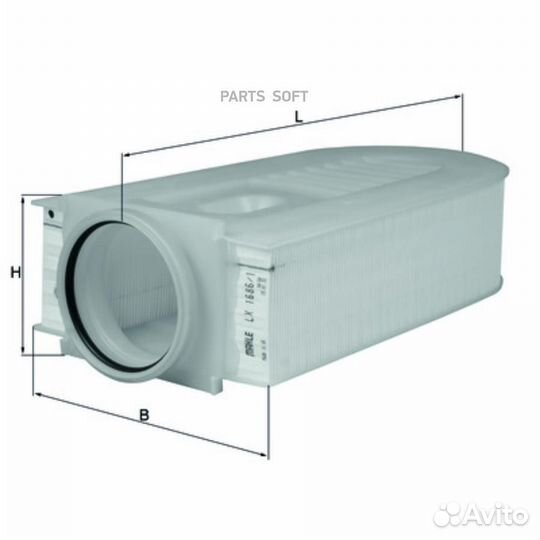 Mahle LX16861 Фильтр воздушный MB W204/W211/W212 0
