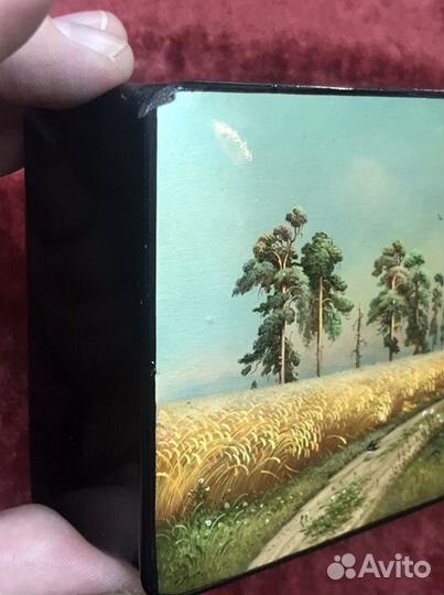 Шкатулка Папье-Маше СССР Ручная Роспись