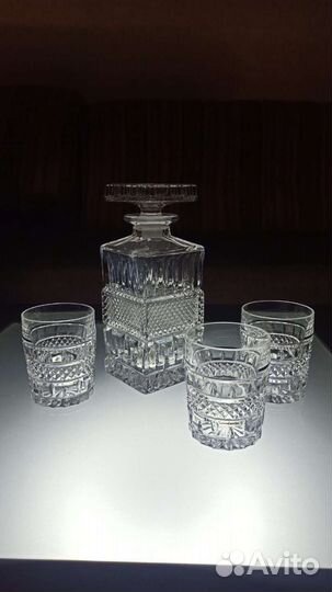 Графин со стаканами Bohemia Чехословакия