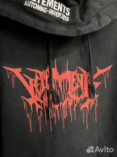 Vetements Metal Tour 2018 Hoodie Худи