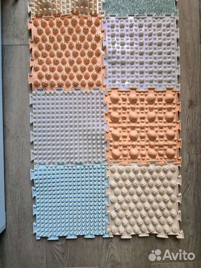 Ортодон массажный коврик пазл детский 12 деталей