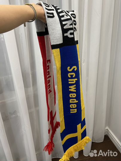 Шарф болельщика футбольный англия швеция