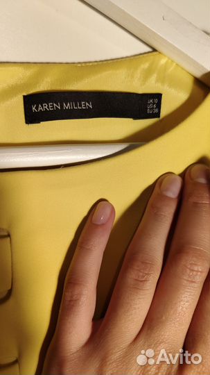 Платье karen millen 10/38 (UK) лимонное