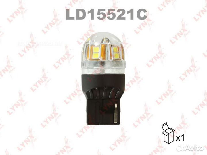 Lynxauto LD15521C Лампа светодиодная LED W21W T20