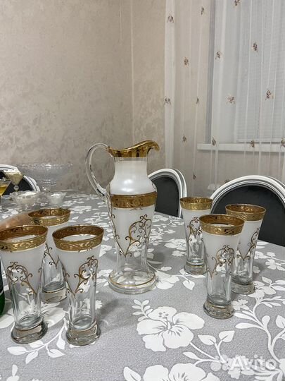 Графин со стаканами Чехия