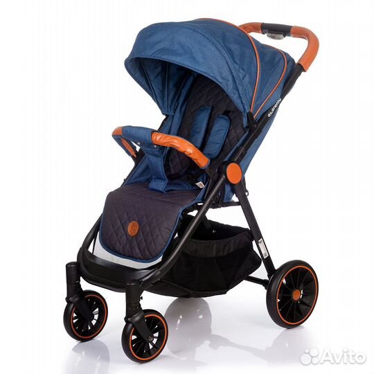 Коляска прогулочная Acarento Bellezza Jeans-Grey