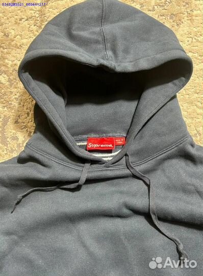 Кофта худи Supreme FW23 Week8 с сатиновым аппликацией