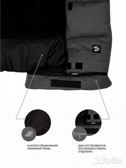 Зимний конверт до 3 лет варежки чехлы на колеса