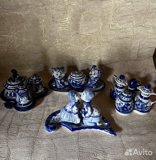 Гжель. Наборы для специй