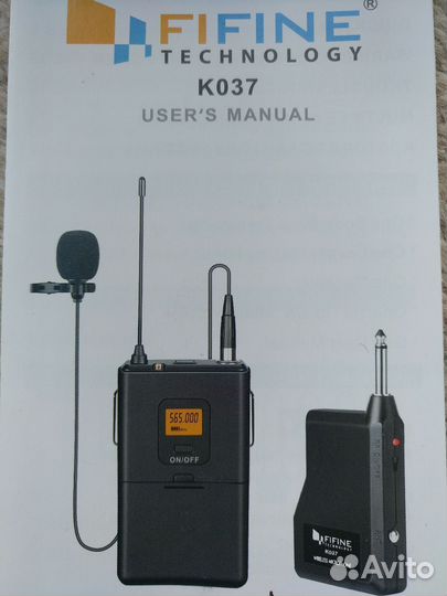 Радиомикрофон петличный, радиопетличка