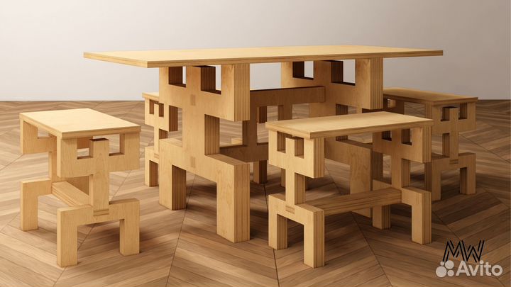Стол и стулья комплект 