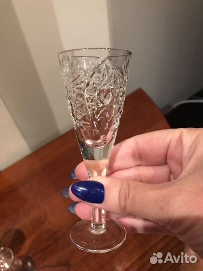 Хрустальные рюмки СССР 6 шт