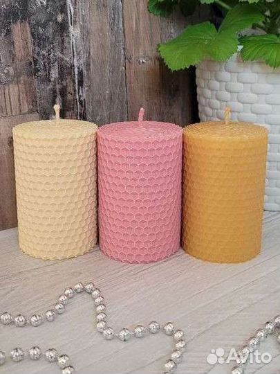 Свечи из вощины ручной работы